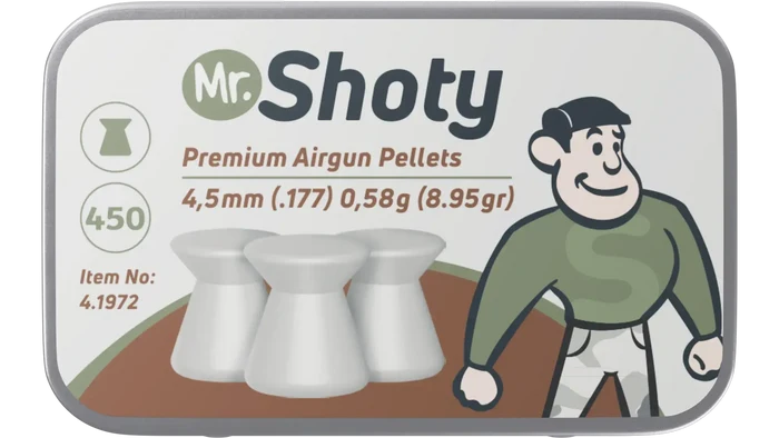 Mr. Shorty Fladhagl, 4,5 mm, 450 Stk Umarex