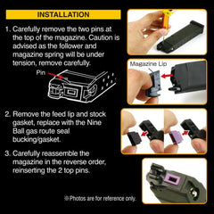Nine Ball gasrouter, Umarex Glock, 2 stk Laylax