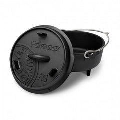 Petromax Dutch Oven FT3, 1,6L støbejernsgryde set fra siden