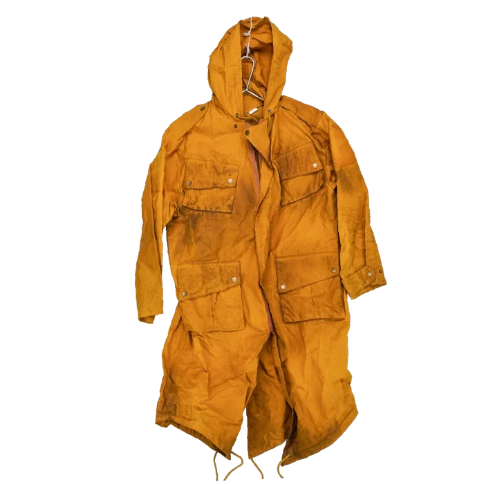 Production Made Yellow Canvas Parka with Hood - Medium, Item 2 - Film Production Used - Parkas