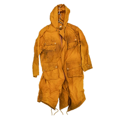 Production Made Yellow Canvas Parka with Hood - Medium, Item 2 - Film Production Used - Parkas