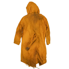 Production Made Yellow Canvas Parka with Hood - Medium, Item 2 - Film Production Used - Parkas