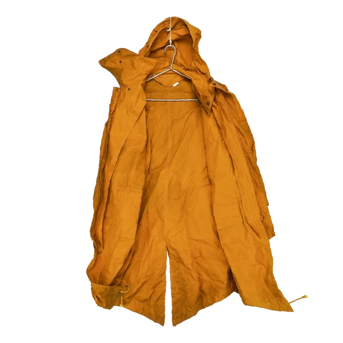 Production Made Yellow Canvas Parka with Hood - Medium, Item 2 - Film Production Used - Parkas