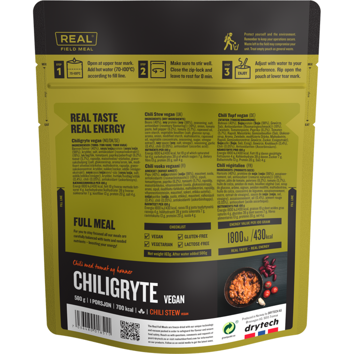 Real Field Meal, Vegansk Chili Stew Real