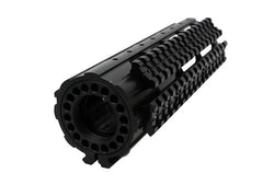 Bagside af R.I.S til M4 airsoft gevær i sort metal