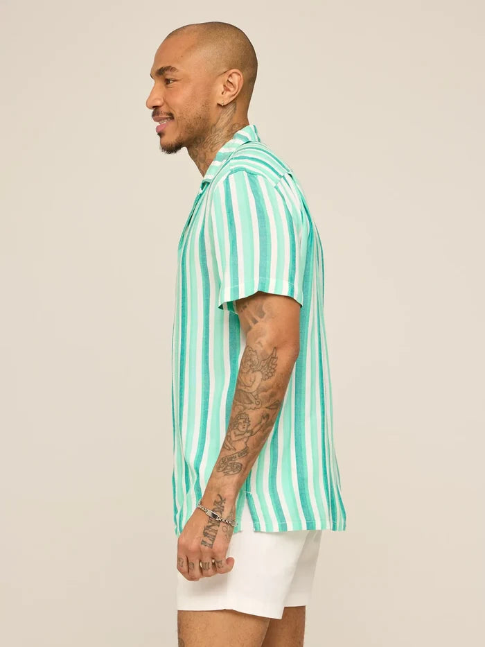 The Bayside Stripe (Rayon Sunday Shirt) - Image 3 - Chubbies Shorts