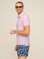 The Blushes (Textured Performance Polo) - Image 3 - Chubbies Shorts
