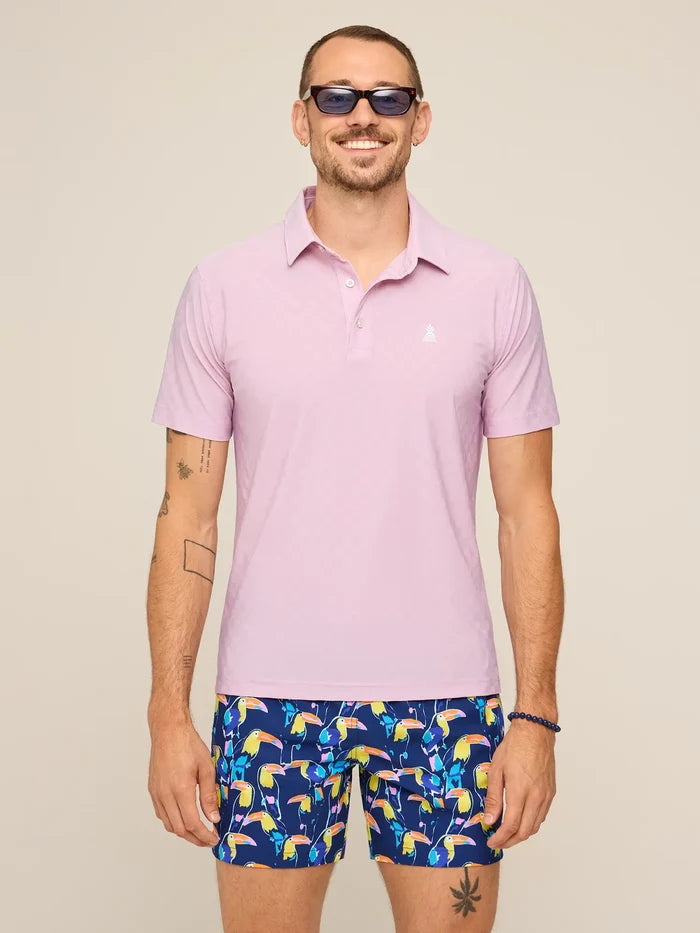 The Blushes (Textured Performance Polo) - Image 4 - Chubbies Shorts