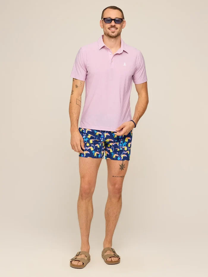 The Blushes (Textured Performance Polo) - Image 5 - Chubbies Shorts