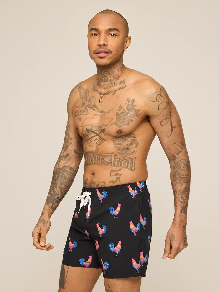 The Cockadoodle Doozies 5.5" (Classic Lined Swim Trunk) - Image 3 - Chubbies Shorts