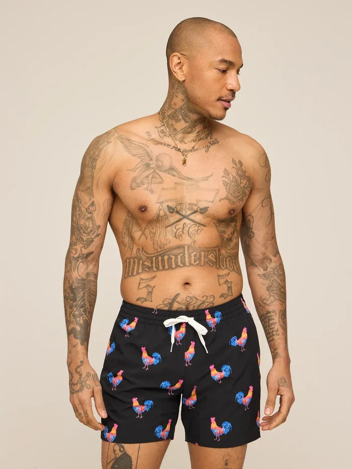 The Cockadoodle Doozies 5.5" (Classic Lined Swim Trunk) - Image 4 - Chubbies Shorts