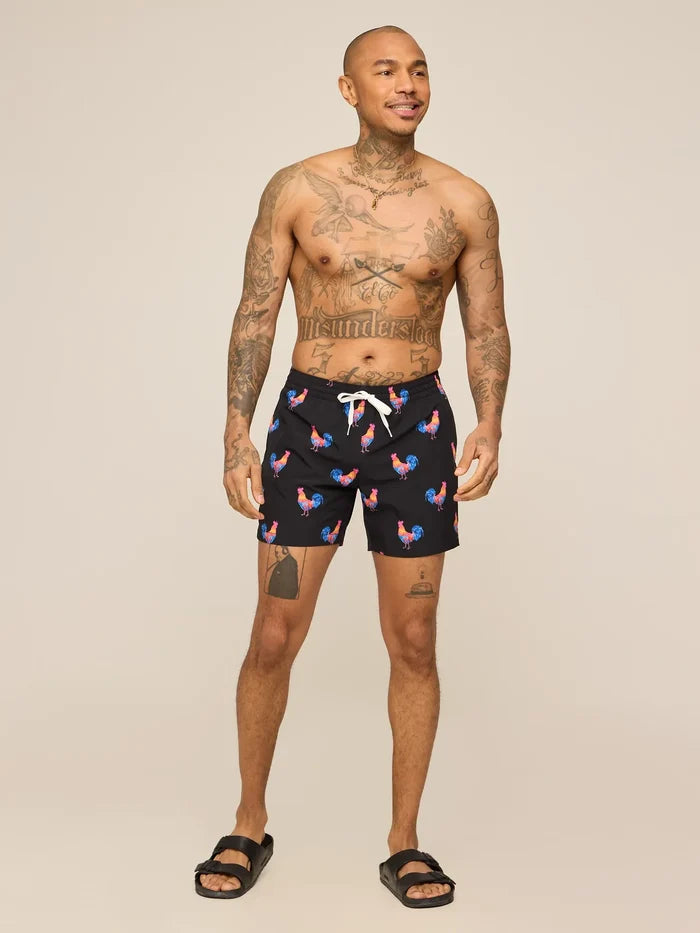 The Cockadoodle Doozies 5.5" (Classic Lined Swim Trunk) - Image 5 - Chubbies Shorts