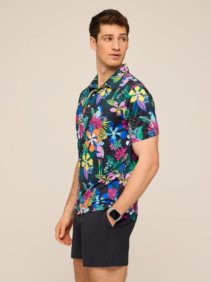 The Deep Floral (Performance Polo) - Image 3 - Chubbies Shorts