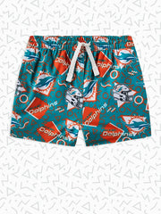 The Dolphins Game Day Fit (Toddler Swim Trunk) - Image 1 - Chubbies Shorts
