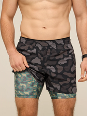 The Duck & Covers 5.5" (Ultimate Training Short)- Black - Image 2 - Chubbies Shorts