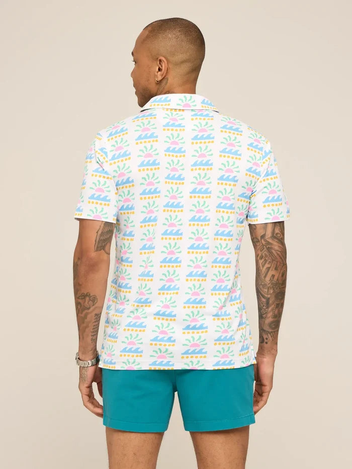 The Easygoer (Range Polo)- Solar Flare - Image 2 - Chubbies Shorts