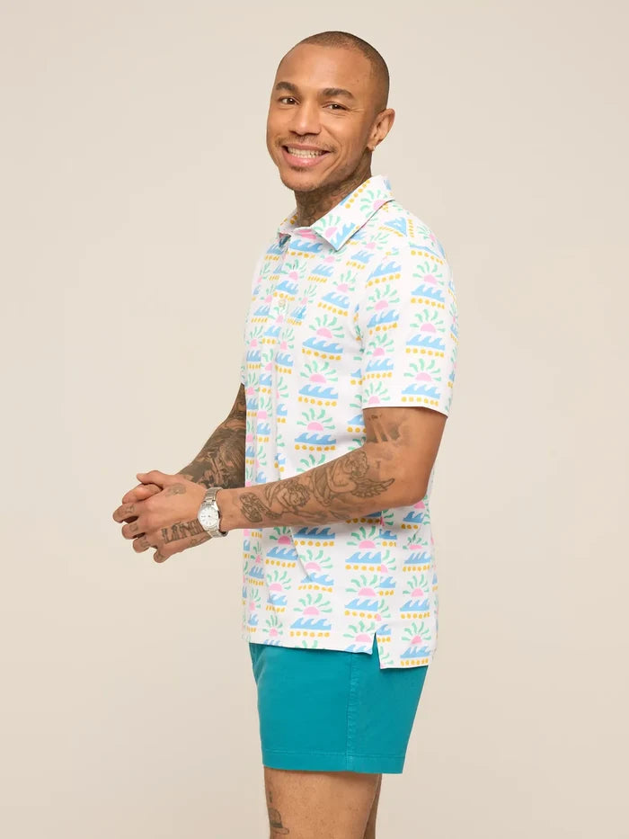The Easygoer (Range Polo)- Solar Flare - Image 3 - Chubbies Shorts