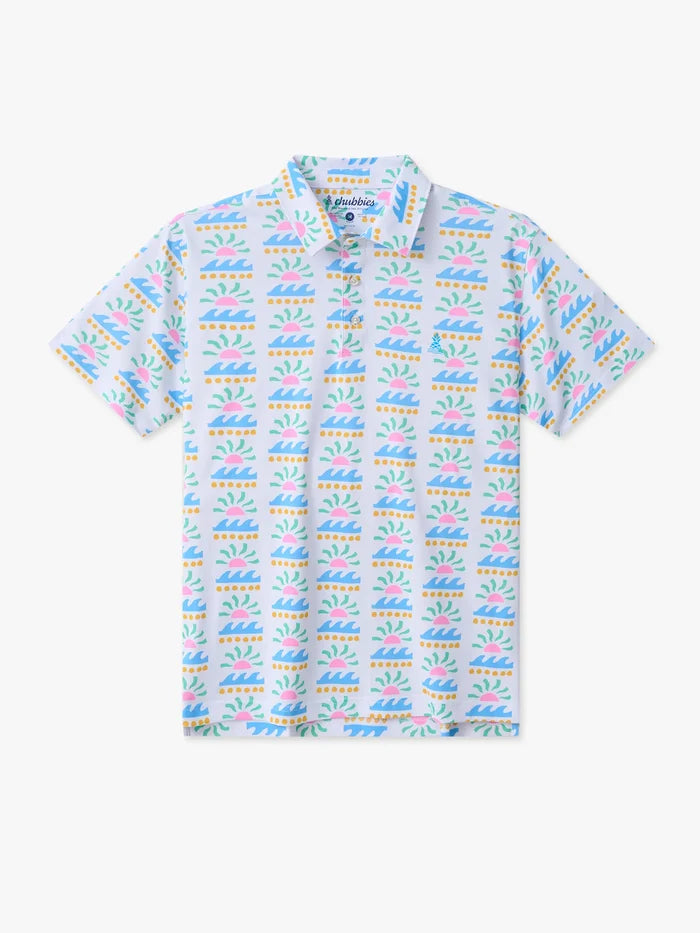 The Easygoer (Range Polo)- Solar Flare - Image 1 - Chubbies Shorts
