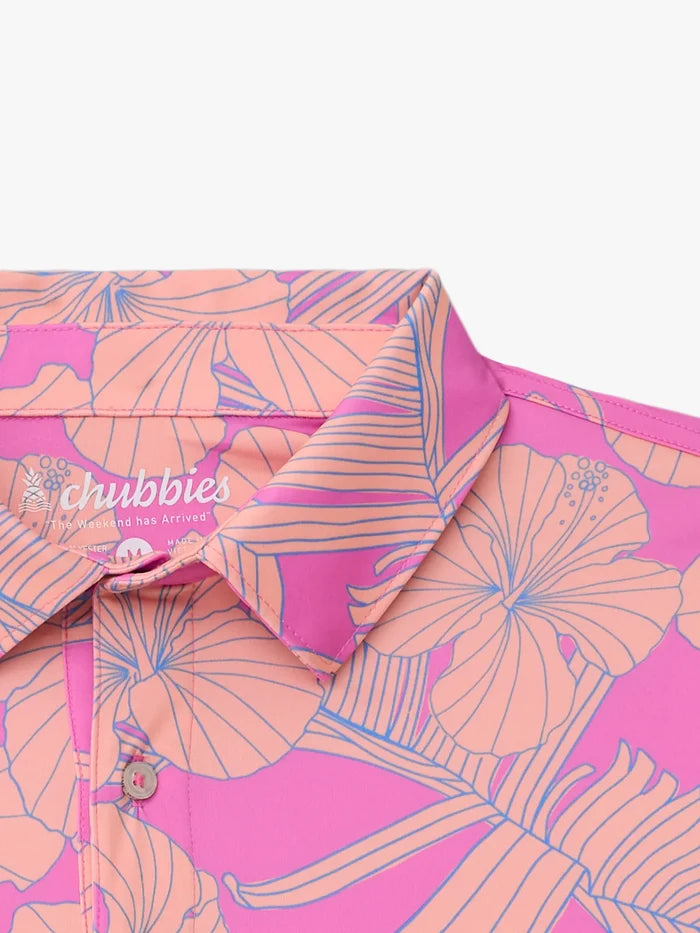 The Flamingo Flora (Performance Polo) - Image 2 - Chubbies Shorts