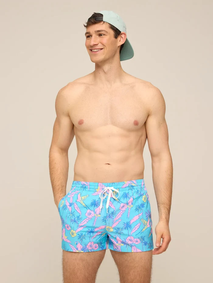 The Flock Parties 4" (Classic Lined Swim Trunk) - Image 4 - Chubbies Shorts