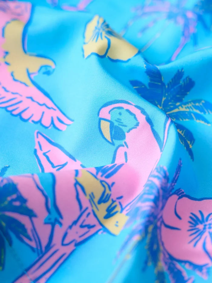The Flock Parties 4" (Classic Lined Swim Trunk) - Image 2 - Chubbies Shorts