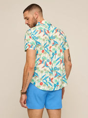 The Flock Party (Performance Friday Shirt)- White - Image 2 - Chubbies Shorts