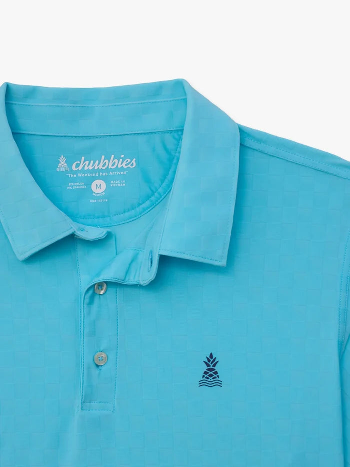 The Frozen Lake (Textured Performance Polo) - Image 6 - Chubbies Shorts
