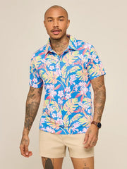 The Garden Glow (Range Polo)- Powder Blues - Image 1 - Chubbies Shorts