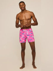 The Great Pink Sharks 5.5" (Classic Swim Trunk) - Image 4 - Chubbies Shorts