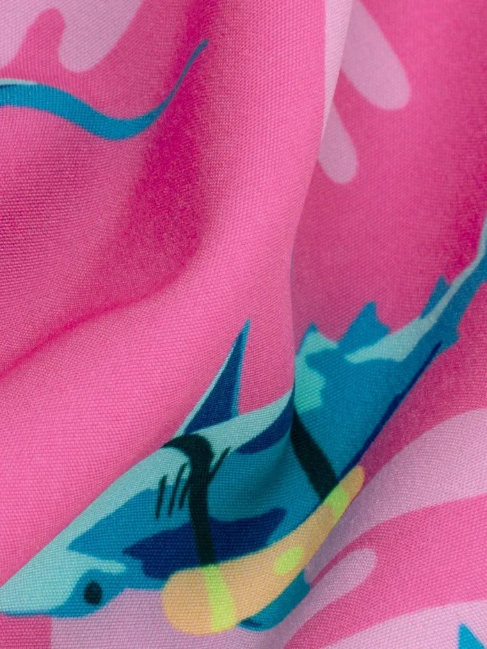 The Great Pink Sharks 5.5" (Classic Swim Trunk) - Image 3 - Chubbies Shorts