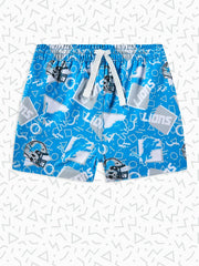 The Lions Game Day Fit (Toddler Swim Trunk) - Image 1 - Chubbies Shorts