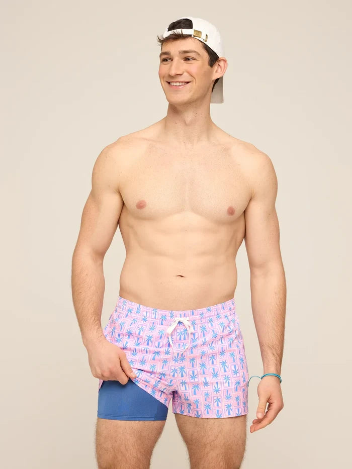 The Miami Mosaic 4" (Classic Lined Swim Trunk) - Image 1 - Chubbies Shorts