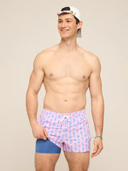 The Miami Mosaic 4" (Classic Lined Swim Trunk) - Image 1 - Chubbies Shorts