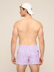 The Miami Mosaic 4" (Classic Lined Swim Trunk) - Image 2 - Chubbies Shorts