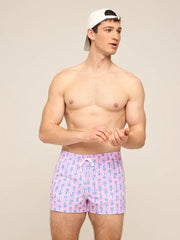 The Miami Mosaic 4" (Classic Lined Swim Trunk) - Image 3 - Chubbies Shorts