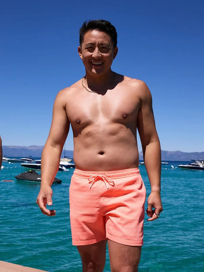 The Nectar Glows 5.5" (Textured Lined Swim) - Image 2 - Chubbies Shorts