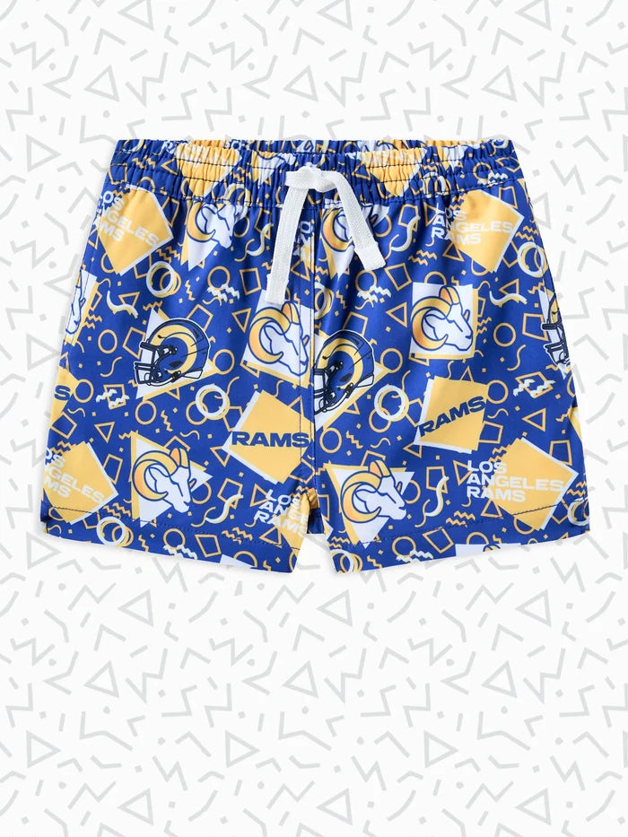 The Rams Game Day Fit (Toddler Swim Trunk) - Image 1 - Chubbies Shorts