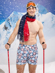 The Snow Place Like First 5.5" (Classic Lined Swim Trunks) - Image 1 - Chubbies Shorts