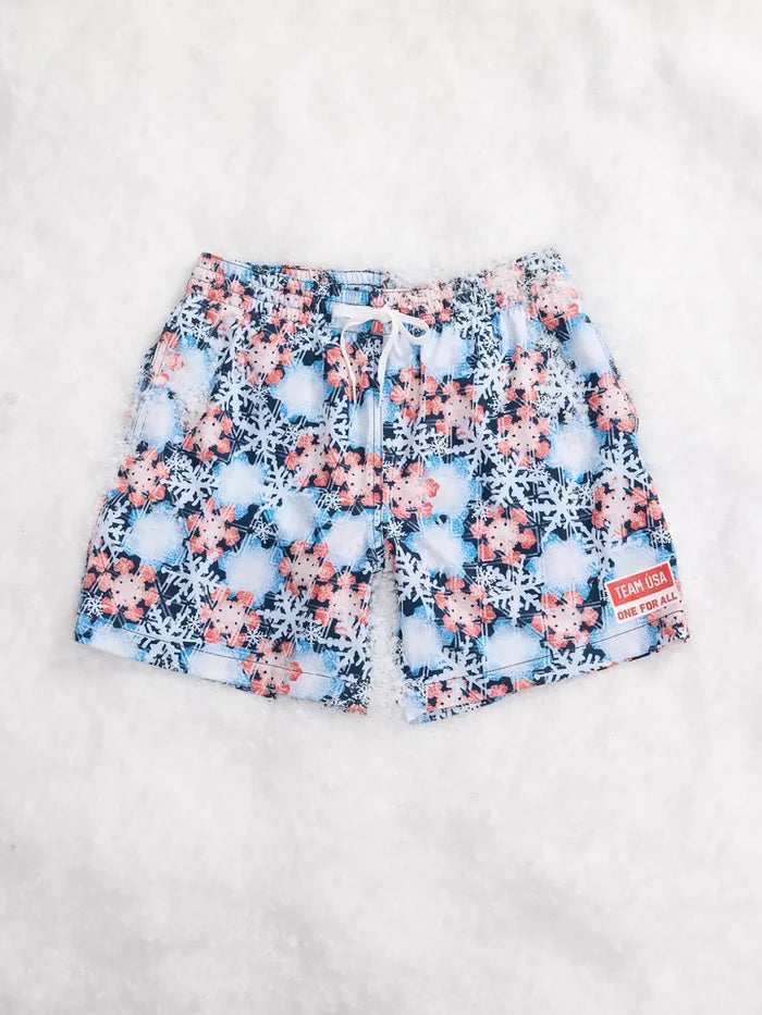 The Snow Place Like First 5.5" (Classic Lined Swim Trunks) - Image 5 - Chubbies Shorts