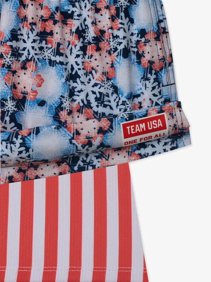 The Snow Place Like First 5.5" (Classic Lined Swim Trunks) - Image 7 - Chubbies Shorts