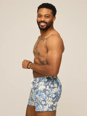 The Starry Night Stems 4" (Classic Lined Swim Trunk) - Image 6 - Chubbies Shorts