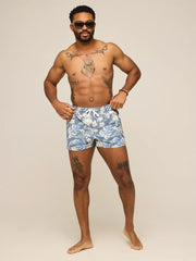 The Starry Night Stems 4" (Classic Lined Swim Trunk) - Image 7 - Chubbies Shorts