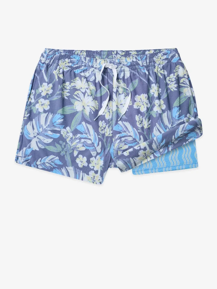 The Starry Night Stems 4" (Classic Lined Swim Trunk) - Image 1 - Chubbies Shorts