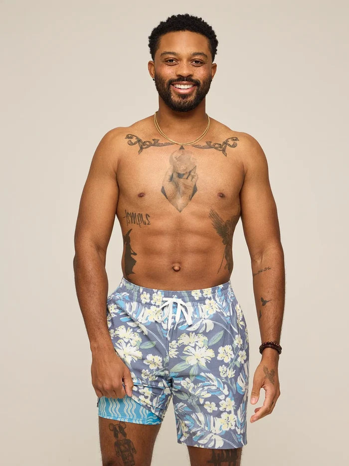 The Starry Night Stems 7" (Classic Lined Swim Trunk) - Image 2 - Chubbies Shorts