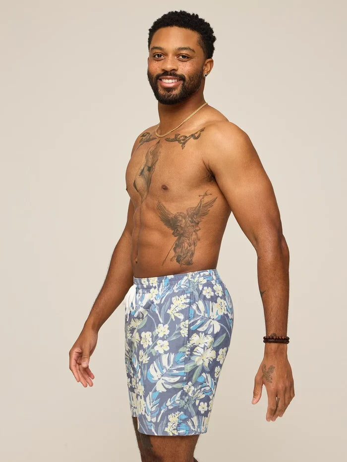 The Starry Night Stems 7" (Classic Lined Swim Trunk) - Image 4 - Chubbies Shorts