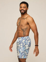 The Starry Night Stems 7" (Classic Lined Swim Trunk) - Image 4 - Chubbies Shorts