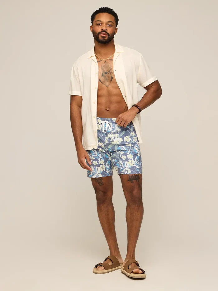The Starry Night Stems 7" (Classic Lined Swim Trunk) - Image 5 - Chubbies Shorts