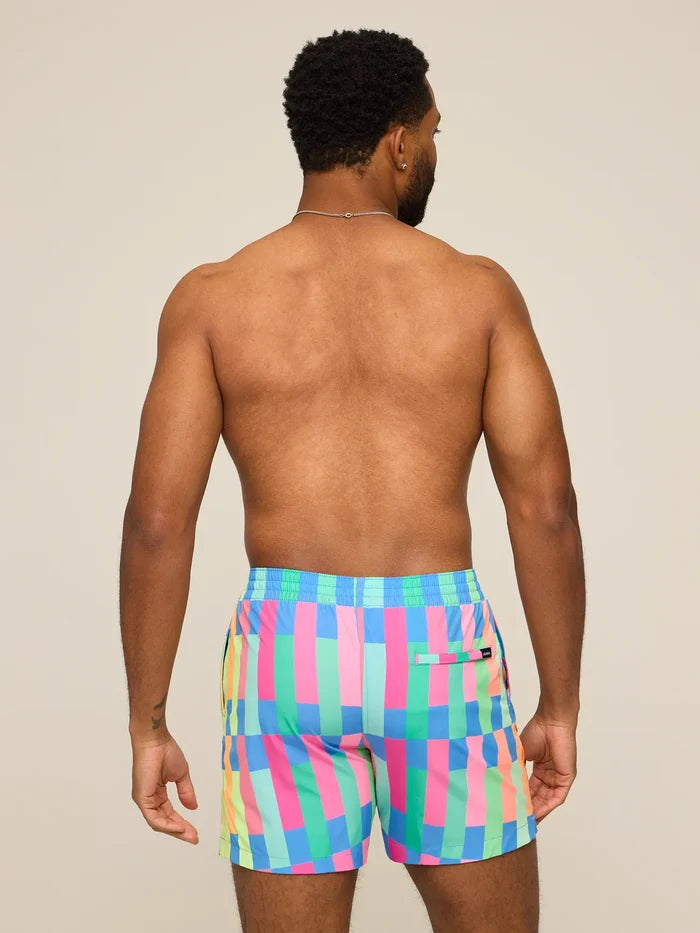 The Technicolor Stitches 5.5"(Classic Swim Trunk) - Image 2 - Chubbies Shorts