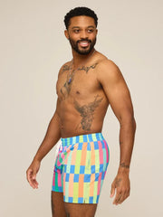 The Technicolor Stitches 5.5"(Classic Swim Trunk) - Image 3 - Chubbies Shorts