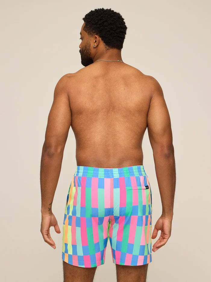 The Technicolor Stitches 7" (Classic Lined Swim Trunk) - Image 2 - Chubbies Shorts